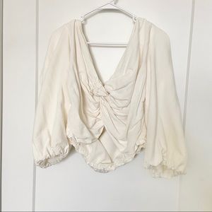Zara knot front top
